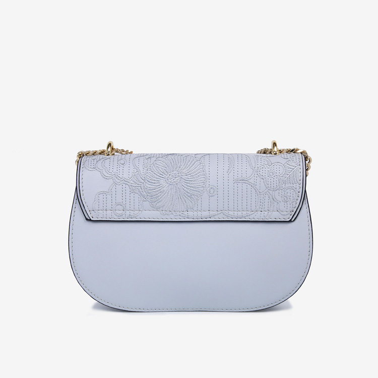 Pu Leather Saddle Chain Bag