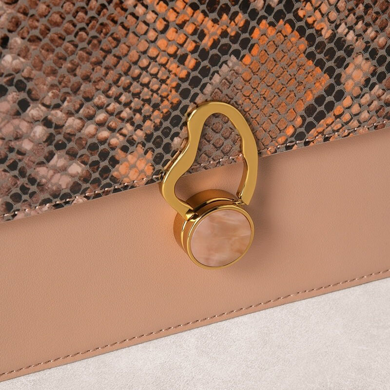 snakeskin purse
