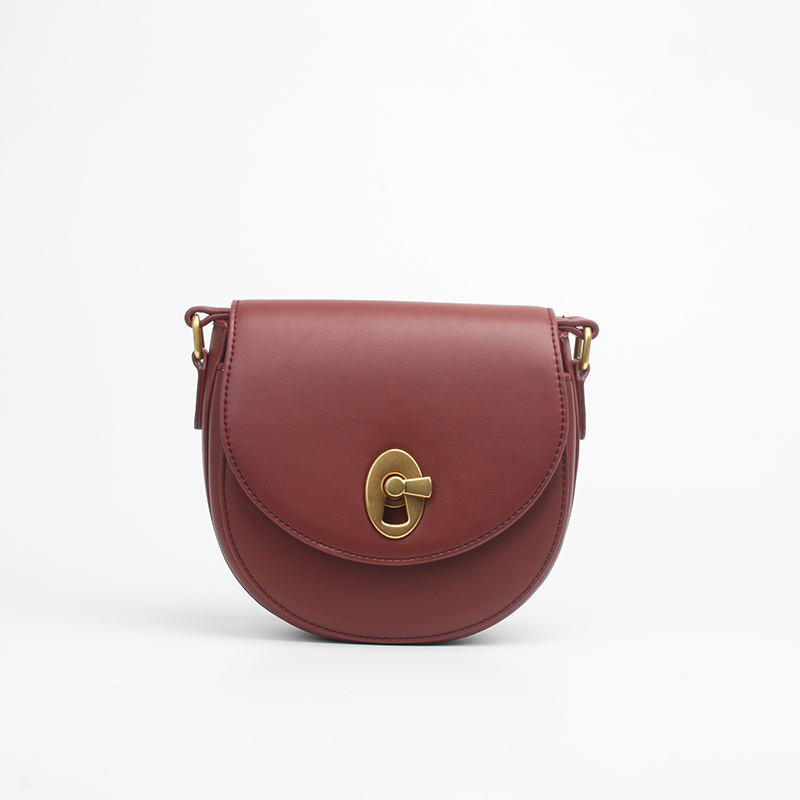 burgundy saddle crossbody bag