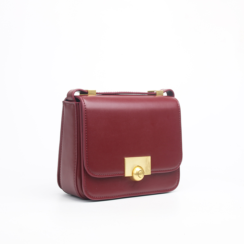 black leather crossbody bag