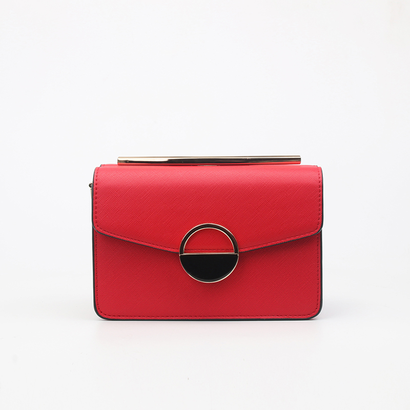 red vegan crossbody bag