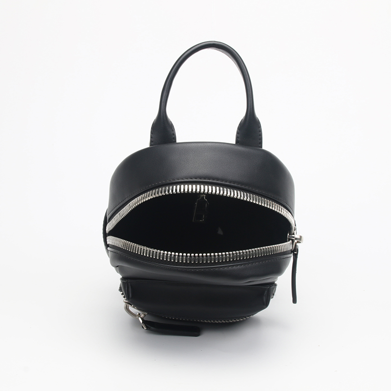 convertible black vegan backpack