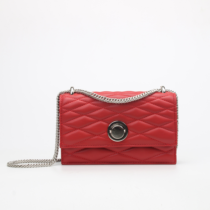 quilted vegan leather shoulder bag