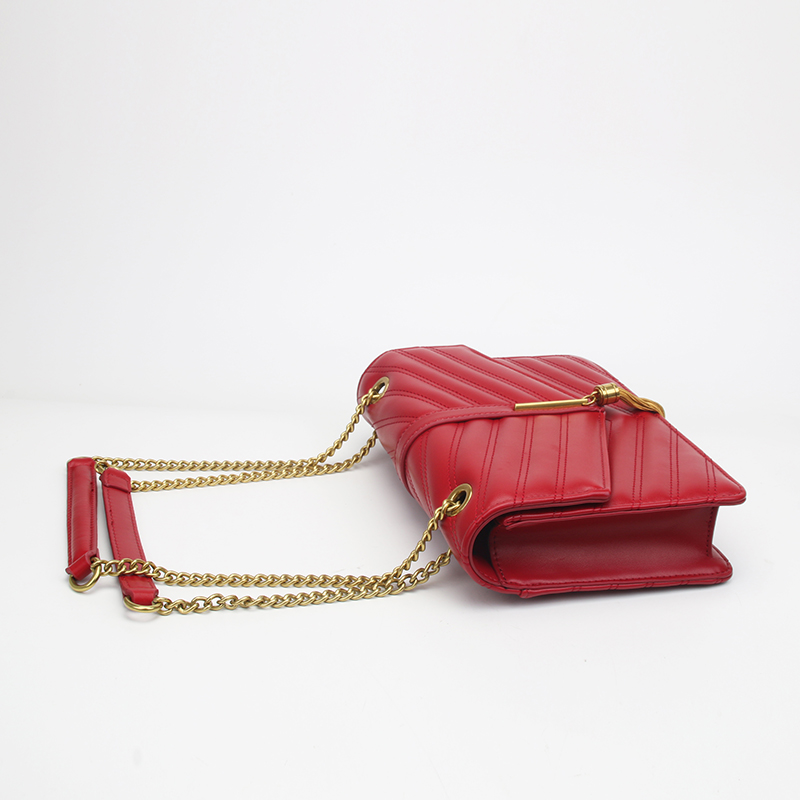 quilted chain strap purse