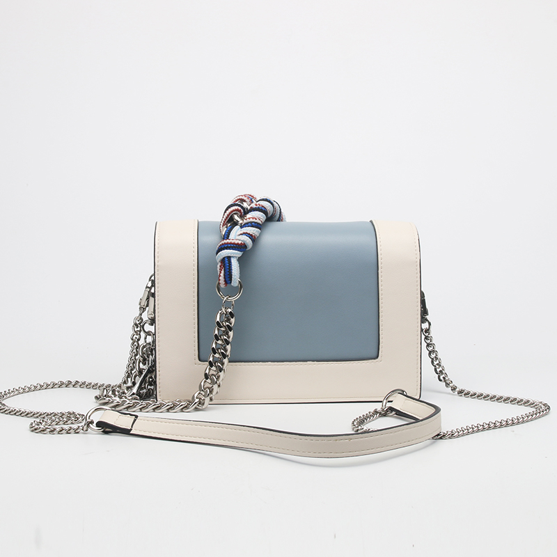 lacing chain strap crossbody bag