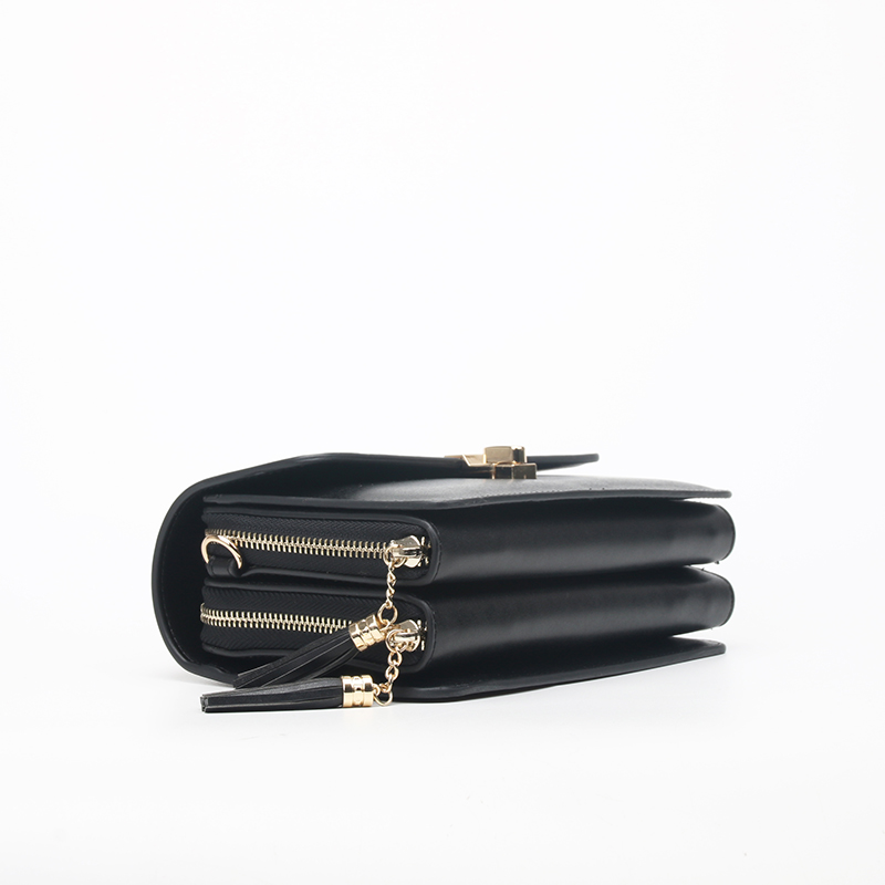 double zip crossbody bag