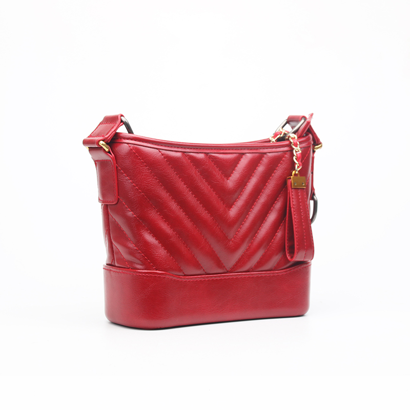 imitation calfskin shoulder bag