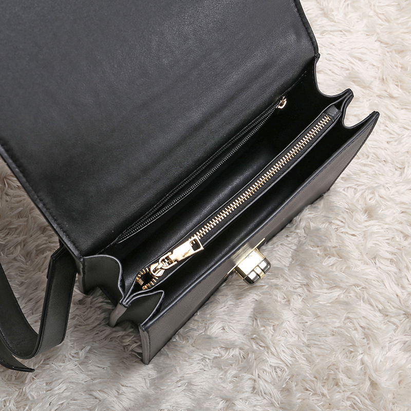 all black trendy crossbody bags