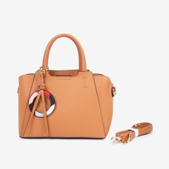 Women's Tan Pebble Leather Bag