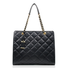 Black Rose Pattern Ladies Quilted Handbag