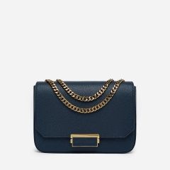 flap shoulder bag with chain
