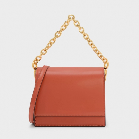 brush gold chain shoulder bag