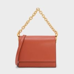 brush gold chain shoulder bag