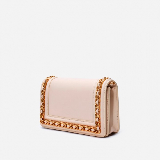 laced chain shoulder bag