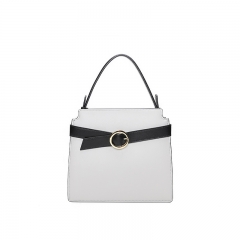 handbag with buckle strap