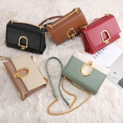vegan black crossbody bag chain strap