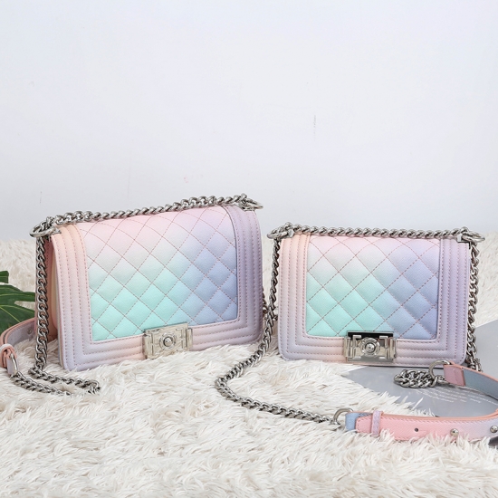 rainbow pink crossbody
