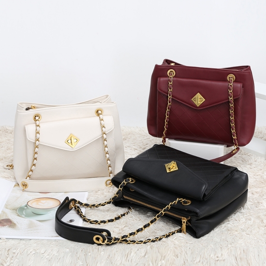  burgundy shoulder tote