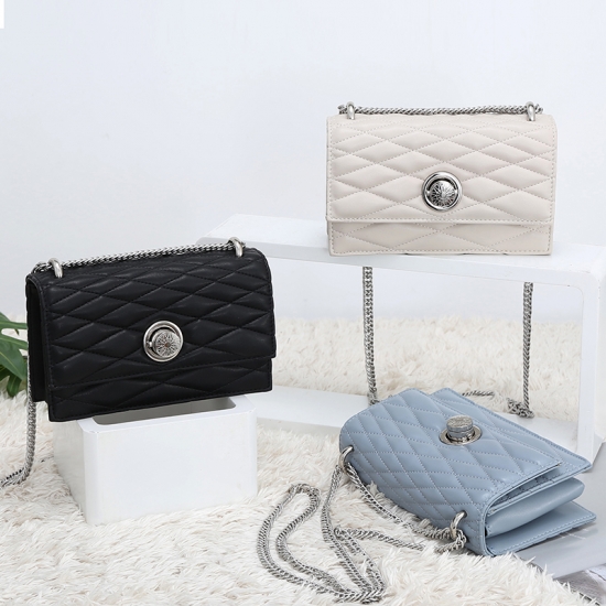 quilted vegan leather shoulder bag