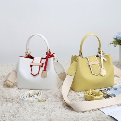 contrast color women's bucket handbags