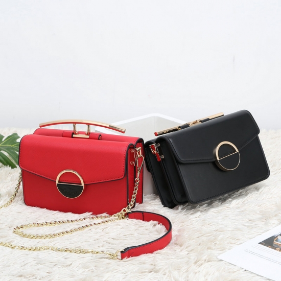 red vegan crossbody bag