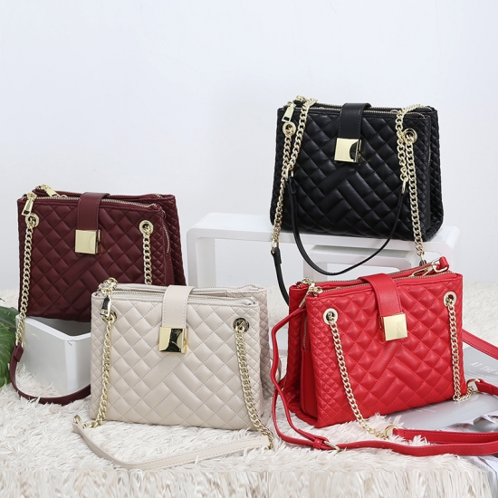 vegan leather shoulder bag