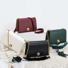 fur strap medium satchel
